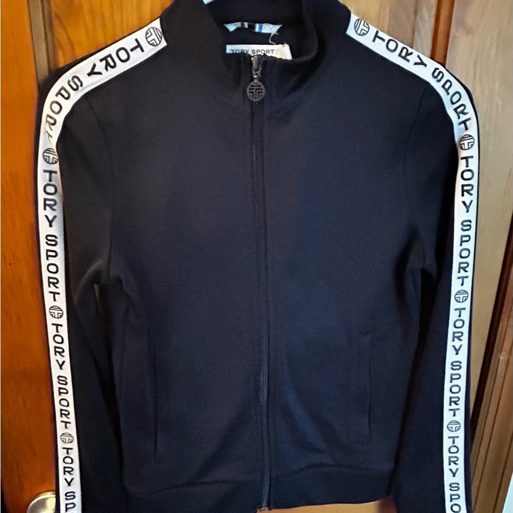 Tory Burch Sport Navy Zip-Up Jacket XS